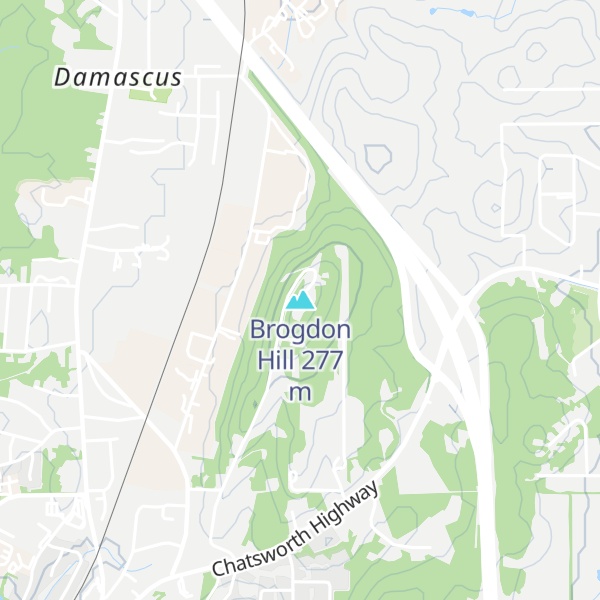 Map of Brogdon Hill