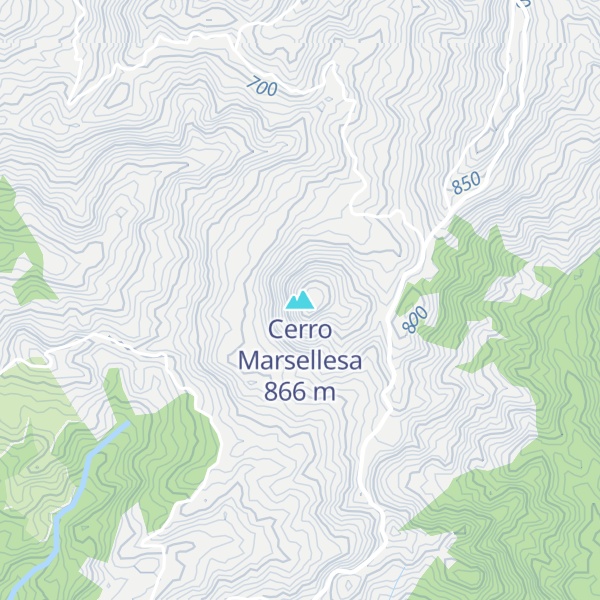 Map of Cerro Marsellesa