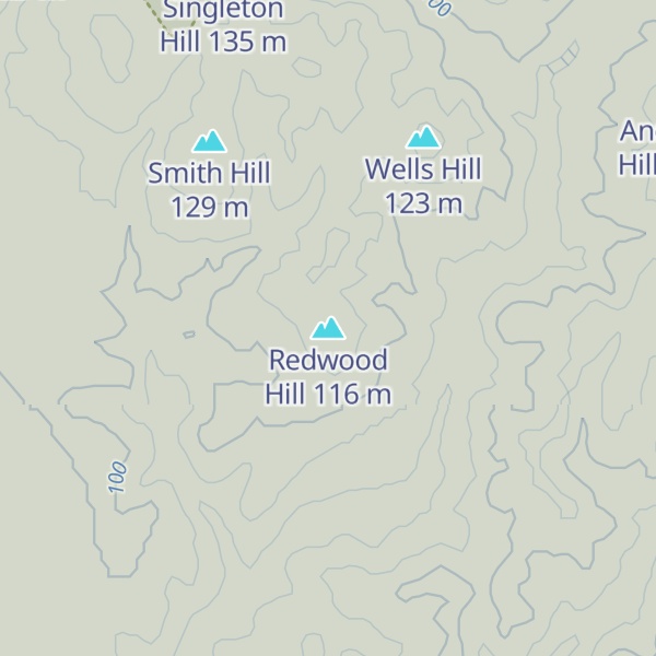 Map of Redwood Hill