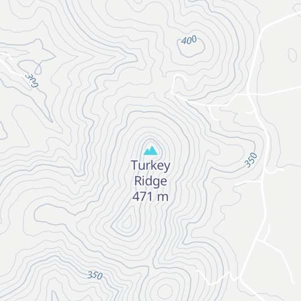 Map of Turkey Ridge