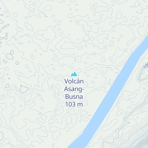 Map of Volcán Asang-Busna