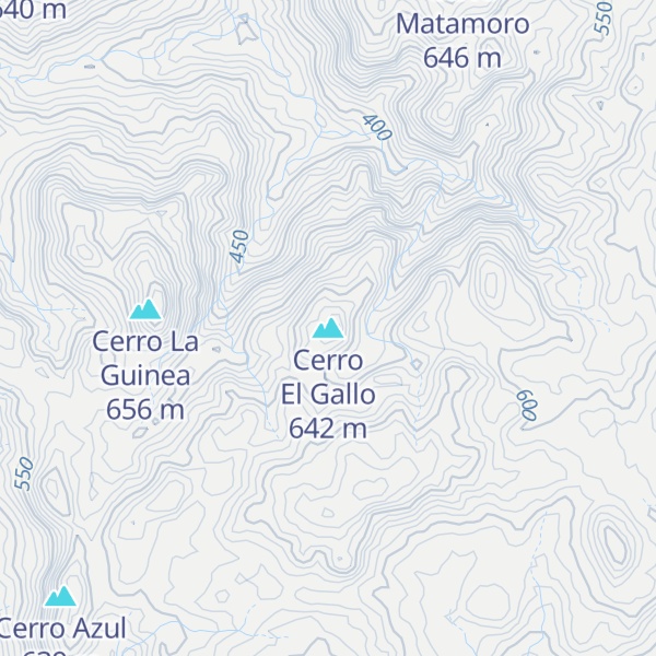 Map of Cerro El Gallo