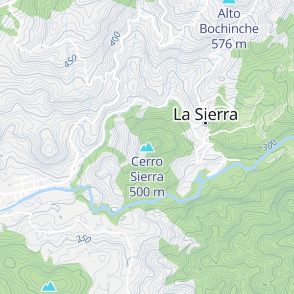 Map of Cerro Sierra