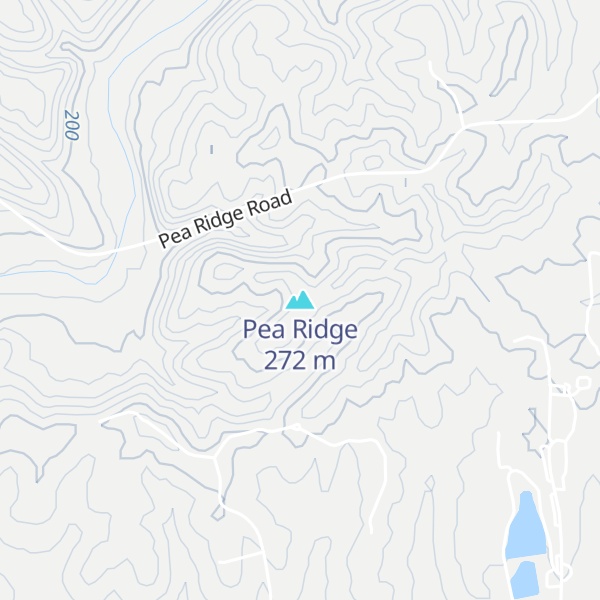 Map of Pea Ridge