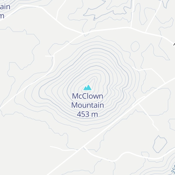 Map of McClown Mountain