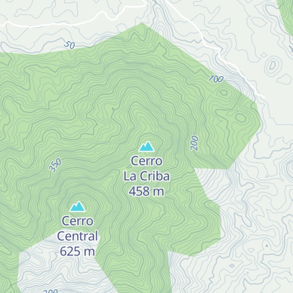 Map of Cerro La Criba