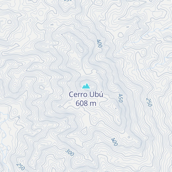 Map of Cerro Ubú