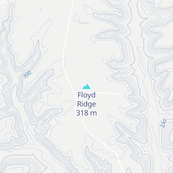 Map of Floyd Ridge