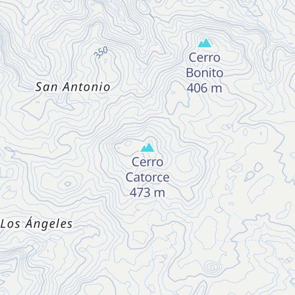 Map of Cerro Catorce