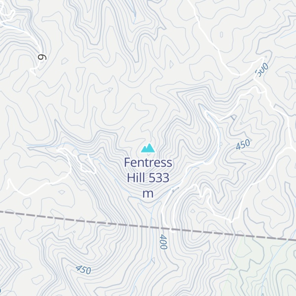 Map of Fentress Hill