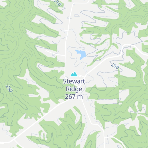 Map of Stewart Ridge