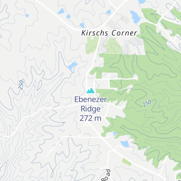 Map of Ebenezer Ridge