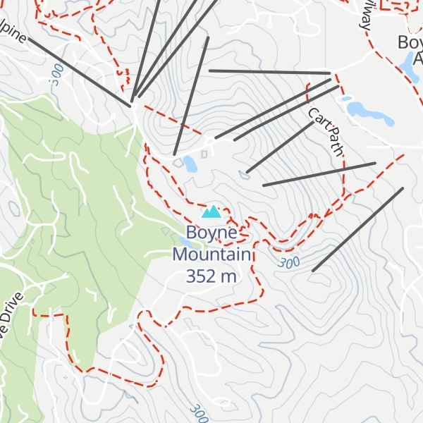 Map of Boyne Mountain