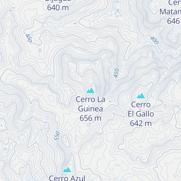 Map of Cerro La Guinea