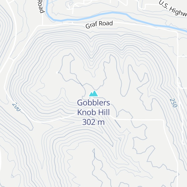 Map of Gobblers Knob Hill