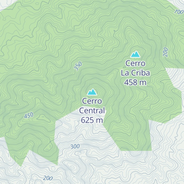 Map of Cerro Central