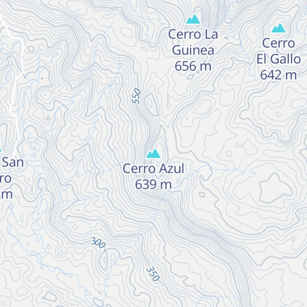 Map of Cerro Azul