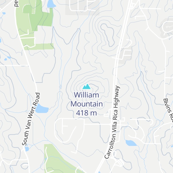 Map of William Mountain