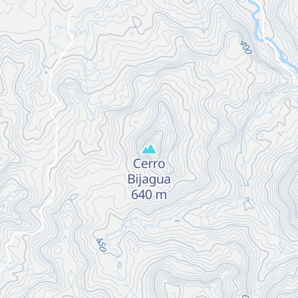 Map of Cerro Bijagua