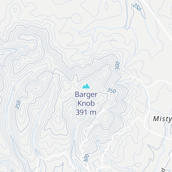 Map of Barger Knob