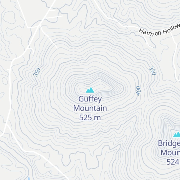 Map of Guffey Mountain