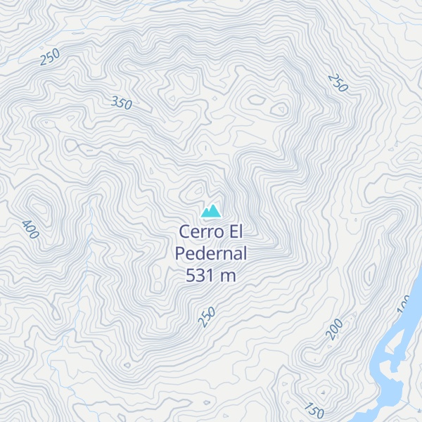 Map of Cerro El Pedernal
