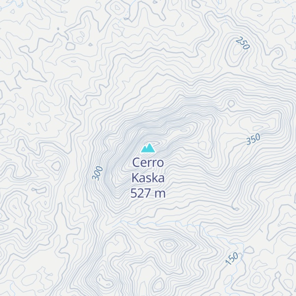 Map of Cerro Kaska