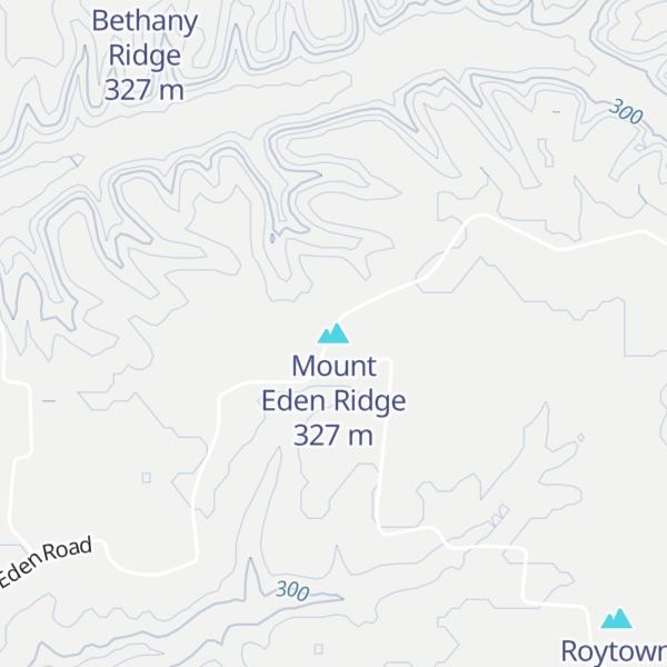 Map of Mount Eden Ridge