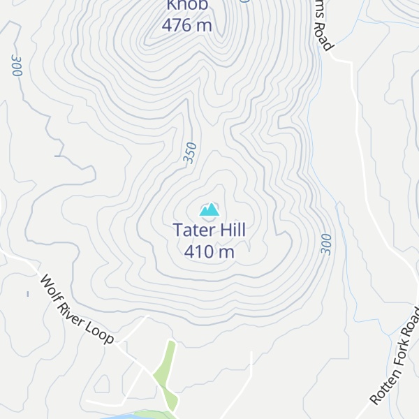Map of Tater Hill