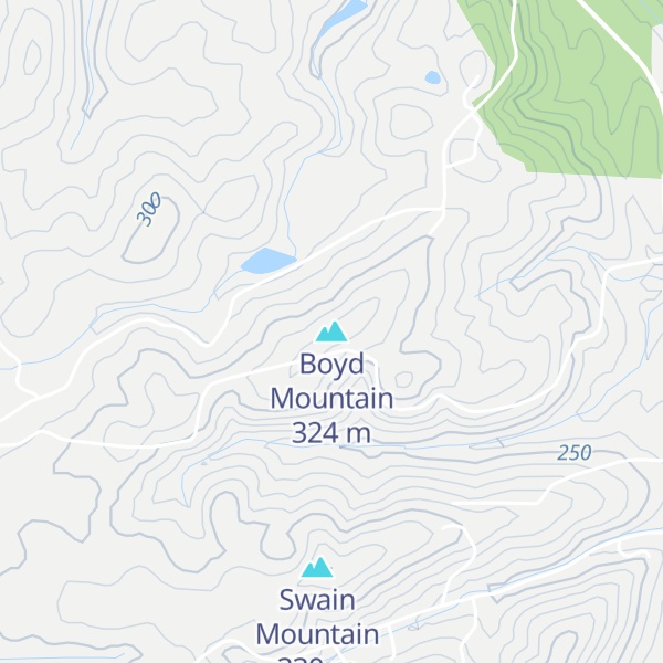 Map of Boyd Mountain
