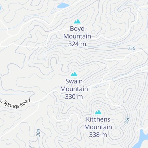 Map of Swain Mountain