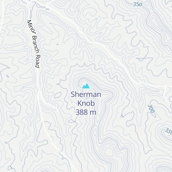 Map of Sherman Knob