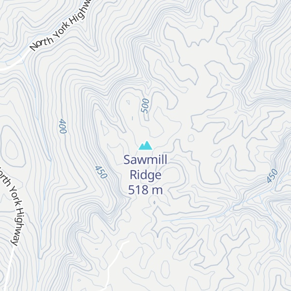 Map of Sawmill Ridge