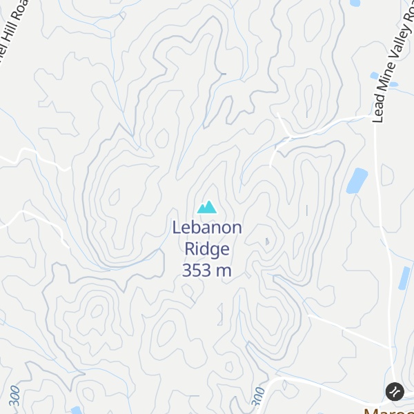 Map of Lebanon Ridge