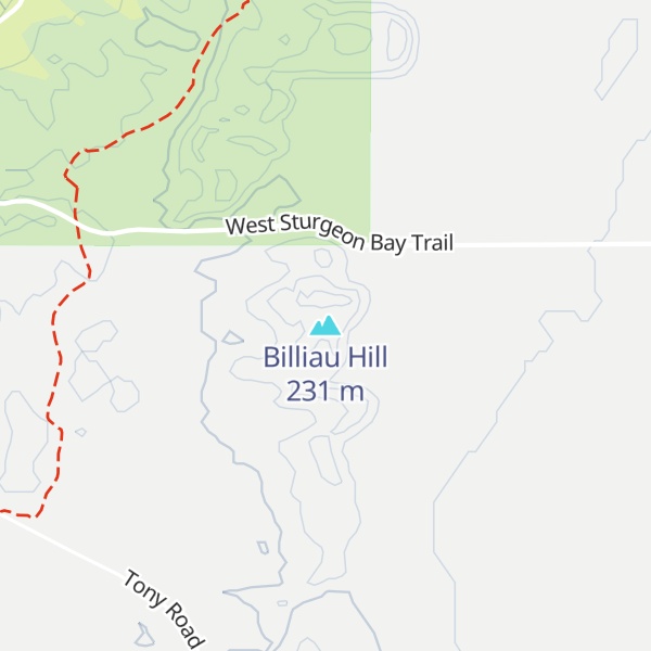 Map of Billiau Hill