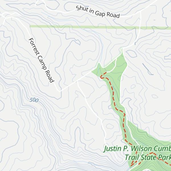 Map of Walden Ridge