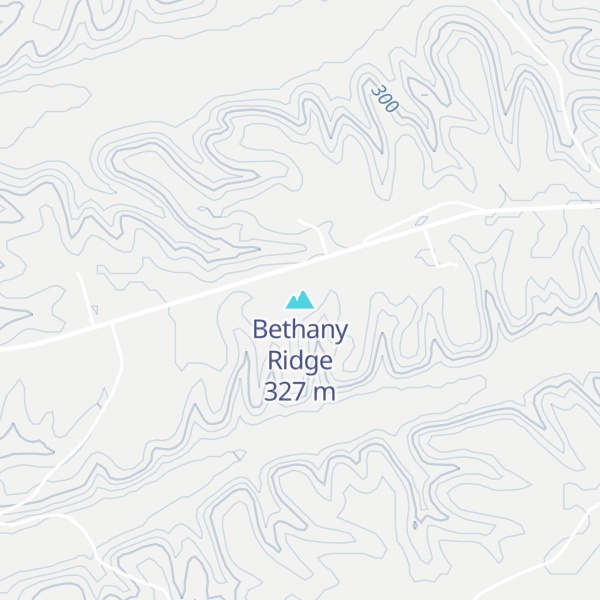 Map of Bethany Ridge