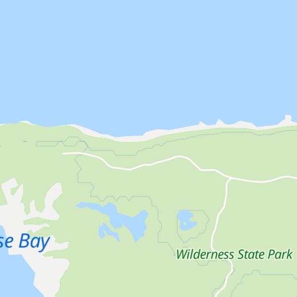 Map of Waugoshance - Rustic Cabin
