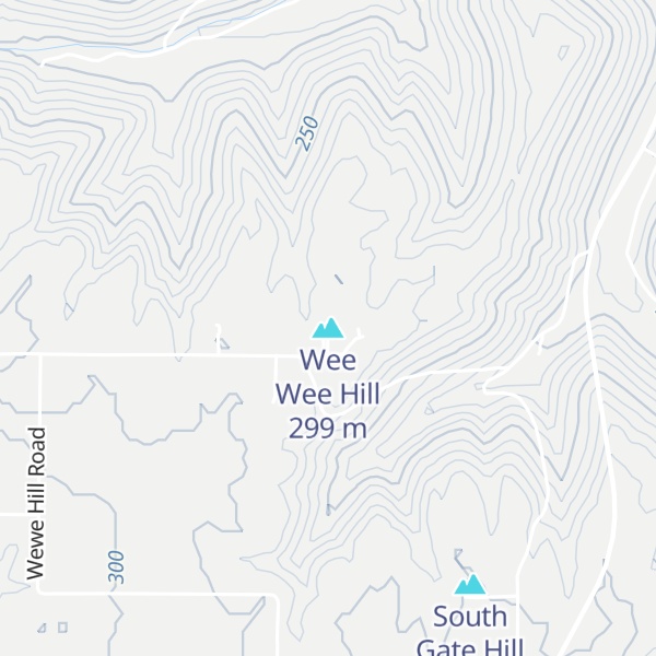 Map of Wee Wee Hill