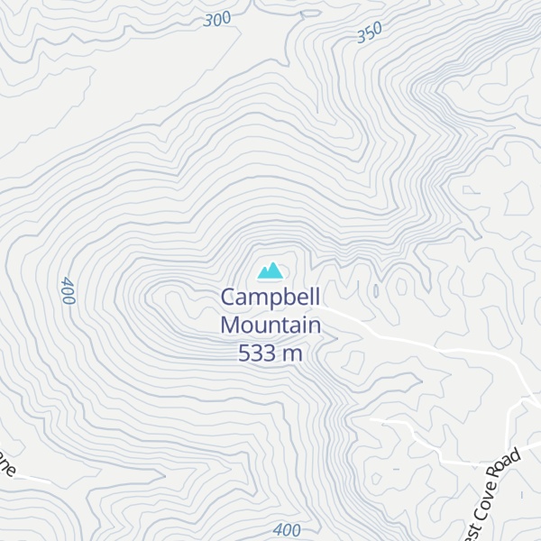 Map of Campbell Mountain