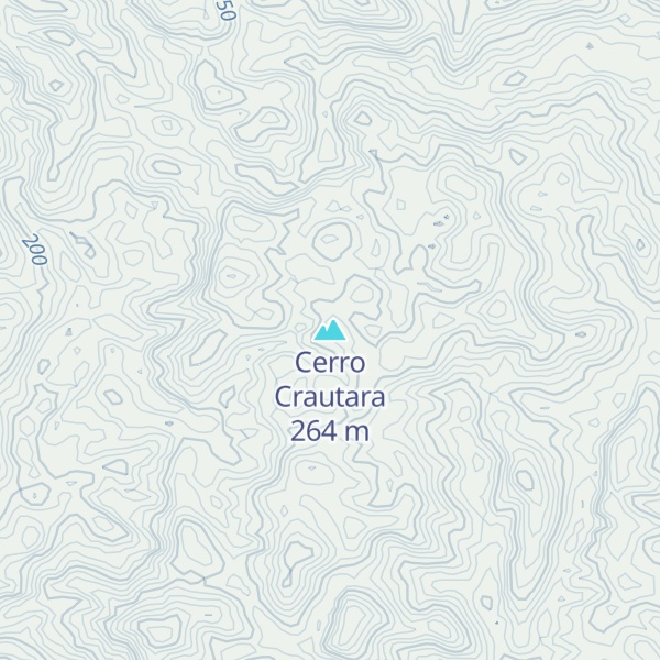 Map of Cerro Crautara