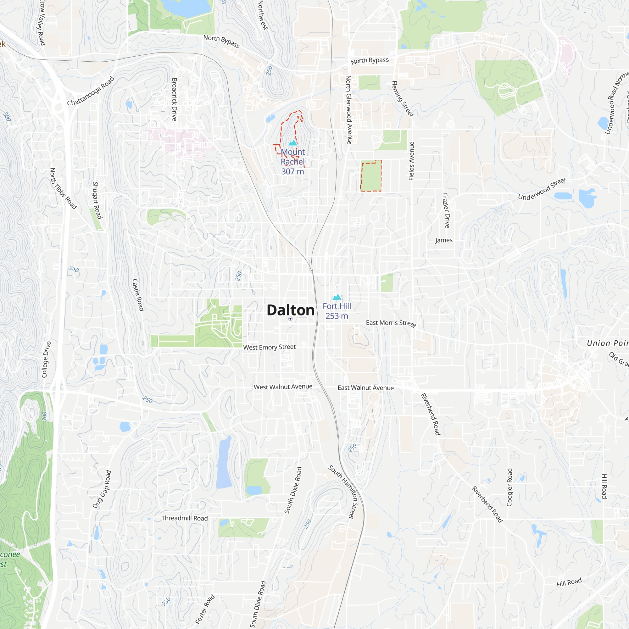 Dalton Freight Depot and Visitors Center map
