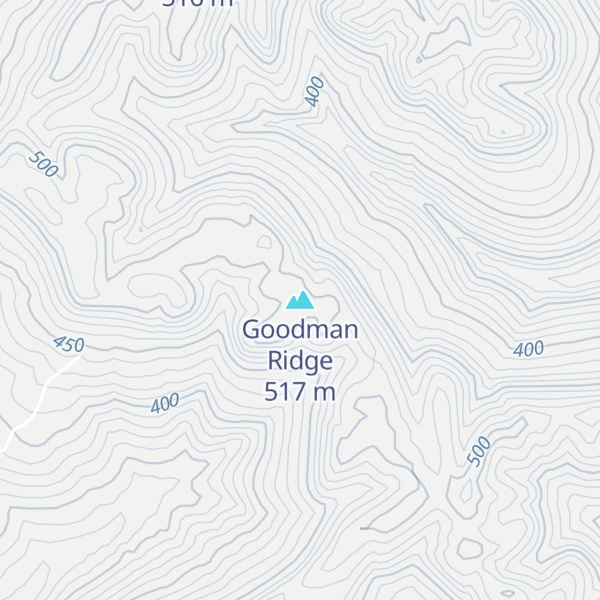 Map of Goodman Ridge