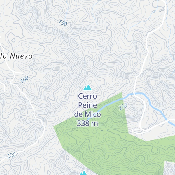 Map of Cerro Peine de Mico