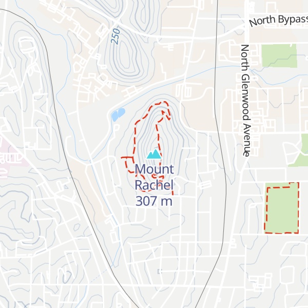 Map of Mount Rachel