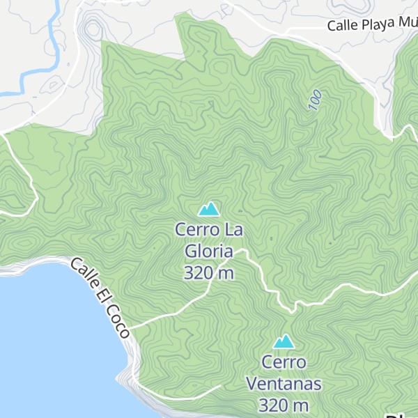 Map of Cerro La Gloria