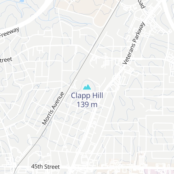 Map of Clapp Hill