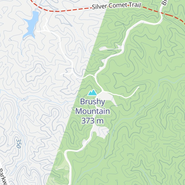 Map of Brushy Mountain