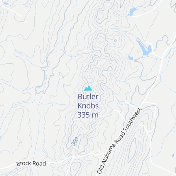 Map of Butler Knobs