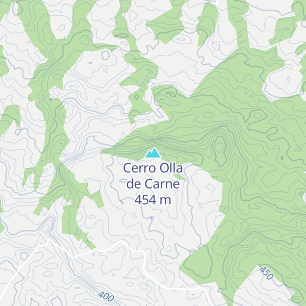 Map of Cerro Olla de Carne